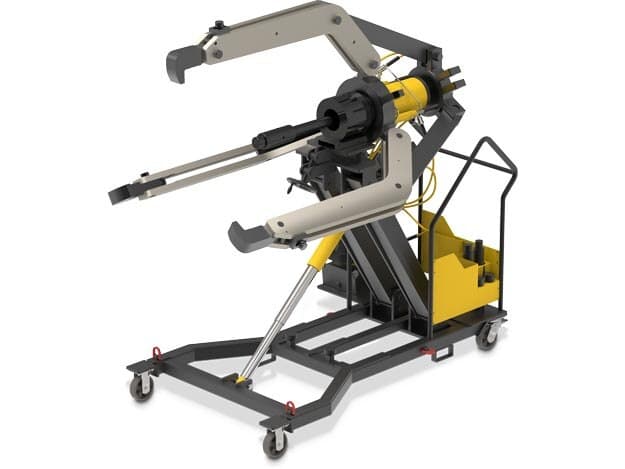 LGH3100B, 100 tun, 3 čelisti, sada stahováků s hydraulickým zámkem a rukojetí s vozíkem a elektrickým čerpadlem, 115 V