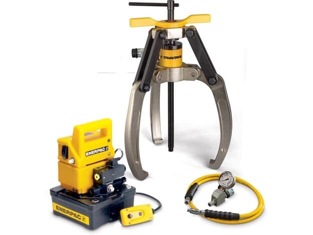 LGHS324EE, 24 tun, 3 čelisti, sada stahováků s hydraulickým zámkem a rukojetí s elektrickým čerpadlem, 230 V