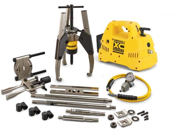 MPS36CB, 36 tun, sada hlavních stahováků hydraulické synchronizační rukojeti s akumulátorovým čerpadlem 115V