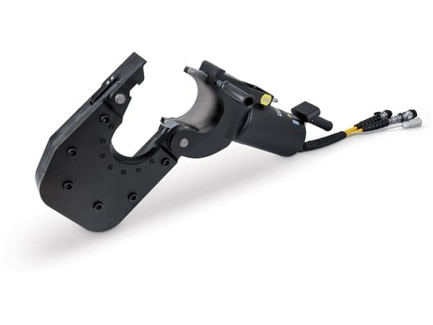 EWCH90, kapacita 61,8 tuny, hydraulický střihač drátů a kabelů, maximální průměr materiálu 89,9 mm