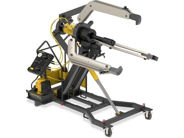 LGH3100B, 100 tun, 3 čelisti, sada stahováků s hydraulickým zámkem a rukojetí s vozíkem a elektrickým čerpadlem, 115 V