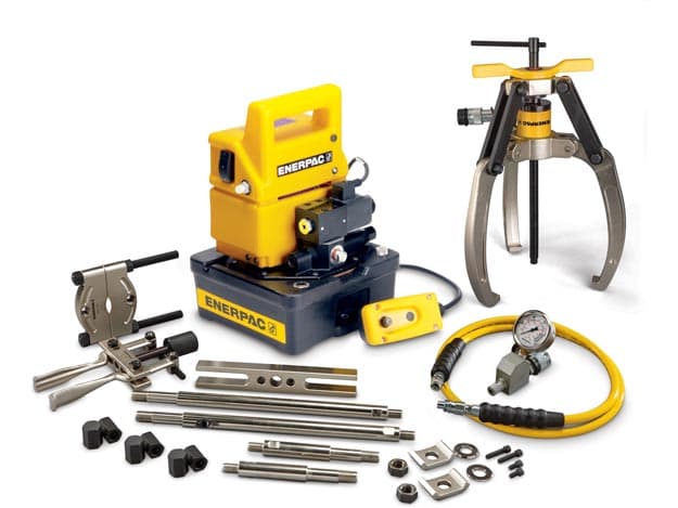 LGHMS310EE, 10 tun, 3 čelisti, sada hlavního stahováku s hydraulickým zámkem a rukojetí s elektrickým čerpadlem, 230 V