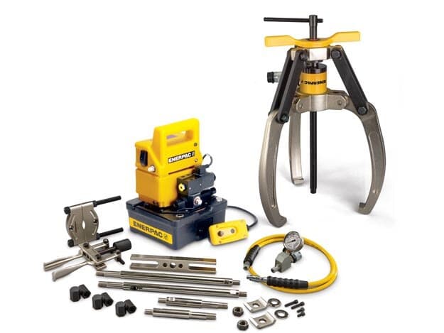 LGHMS324EB, 24 tun, 3 čelisti, sada hlavního stahováku s hydraulickým zámkem a rukojetí s elektrickým čerpadlem, 115 V